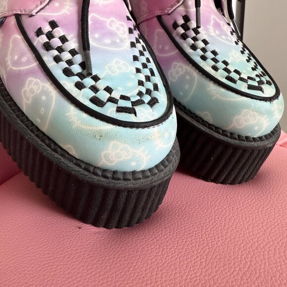 TUK Hello Kitty Kawaii Pastel Ombre Creepers - from *PASTEL GOTH VIDEO!* - Picture 12 of 12